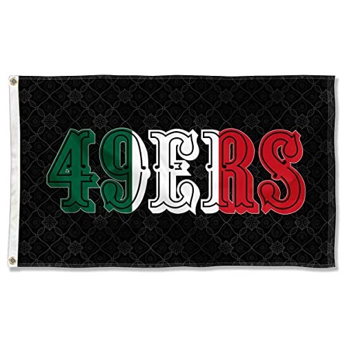 WinCraft San Francisco 49ers Mexico Mexican Colors Flag Outdoor Indoor 3x5 Foot Banner - Image 1