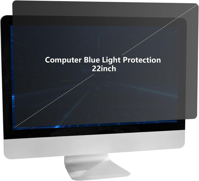 Anti Glare Anti Rays Screen Protector for Wide Laptops Featuring Side Privacy and Flexible Frame Hooks Flexible Hook Oppose Screen Film - Image 1