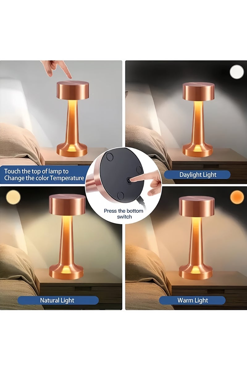 Heyla Decorative LED night light Gold 21cm,Touch Sensor,3-LEVEL Brightness - Image 5