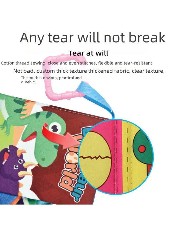 Tiibaby Baby Cloth Book Animal Three-dimensional Tail Early Education Cloth Book Educational Toys Newborn Baby Cloth Book - Image 2