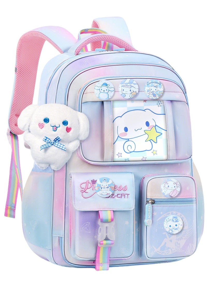 FALAHOM School Backpack for Girls, Girls Backpack, Cartoon School Backpack for Schoolgirl Large Capacity Girl Backpack for Kids - Image 1