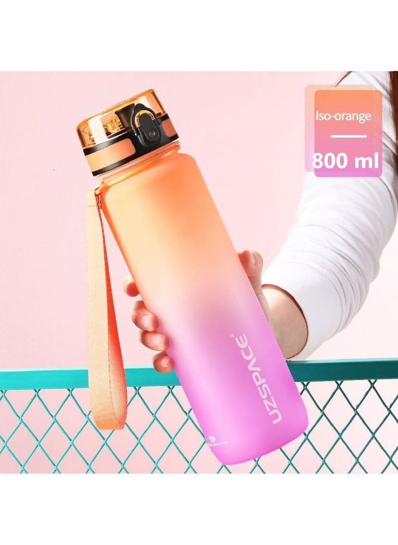 UZSPACE Tritan Flask 800 ml Purple Orange Double Color  - Image 5
