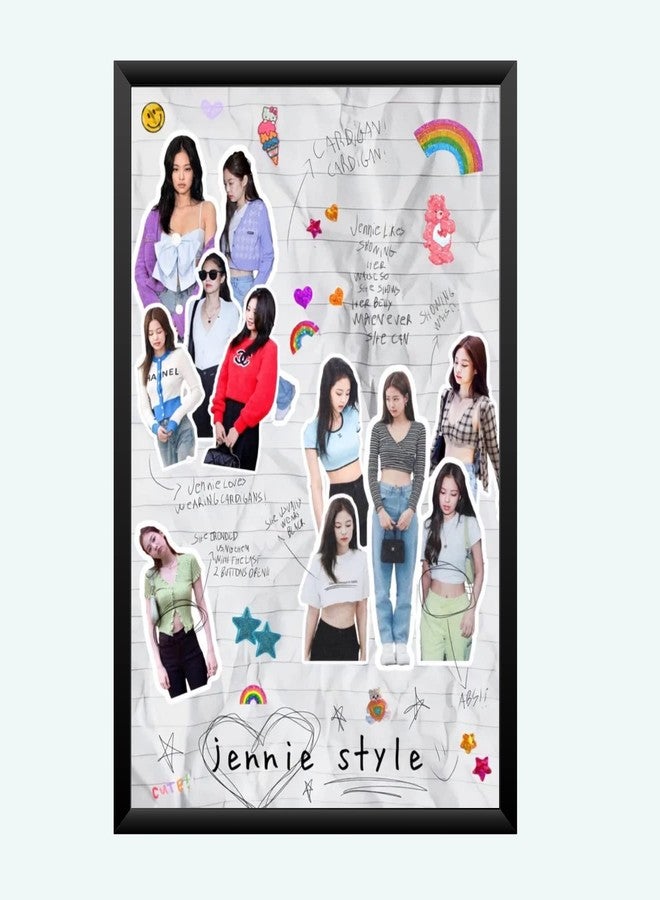 Nokkes Black Pink Photo Frame 5X7 Inch Size Photo Frame Photo Home Office_Black Pink_99 - Image 1