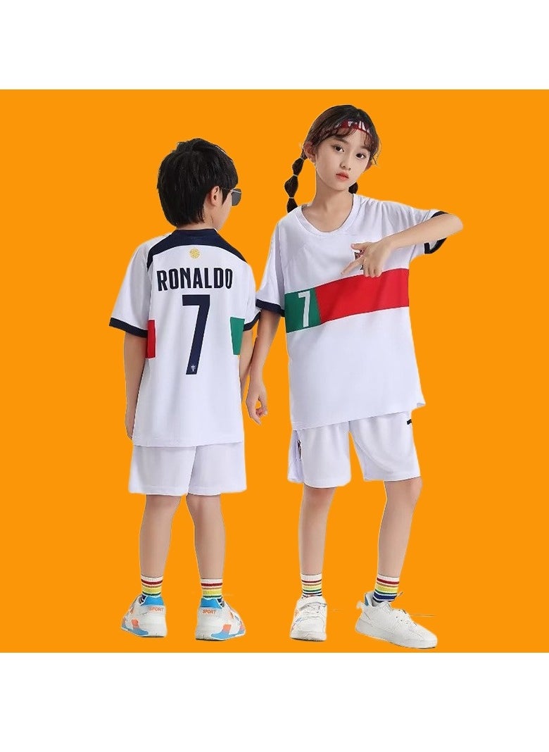 M MIAOYAN 2022 World Cup Portugal Team Cristiano Ronaldo No. 7 Away Football Jersey Men's and Women's Adult Children's Jersey Suit - pzsku/ZB4E9D8EA3939FF97A3F2Z/45/_/1695437057/c0fba9f6-ad75-49c2-846d-f59ca0ed61db