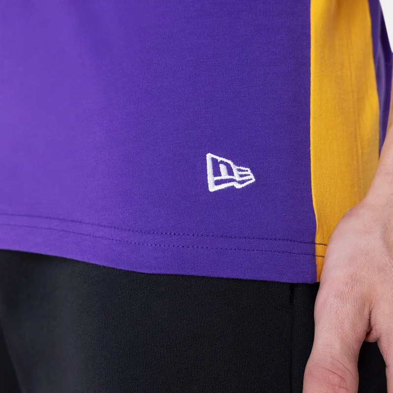 NEW ERA Purple Men's NBA Los Angeles Lakers Panel Sleeveless T-Shirt for Men | Best Price UAE