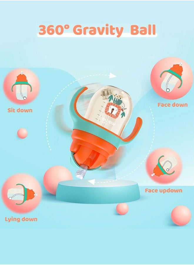 SUPERMAMA PPSU Baby Sippy Cup Boys and Girls Toddler Straw Cups Kids Water Bottle Spill Proof for School Outdoor Or Indoor BPA Free Easy To Hold 266ml  - Image 5