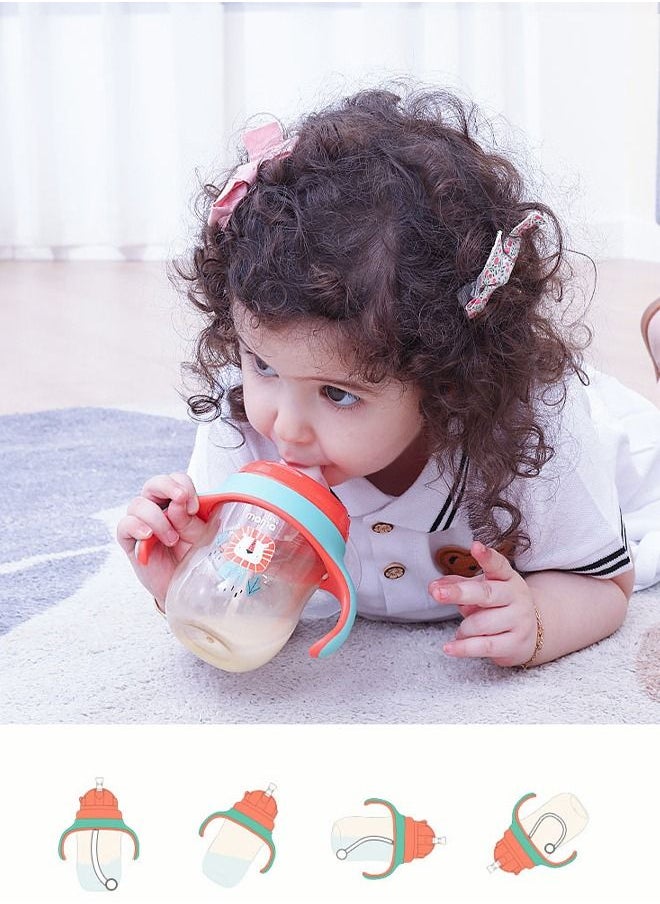 SUPERMAMA PPSU Baby Sippy Cup Boys and Girls Toddler Straw Cups Kids Water Bottle Spill Proof for School Outdoor Or Indoor BPA Free Easy To Hold 266ml  - Image 2