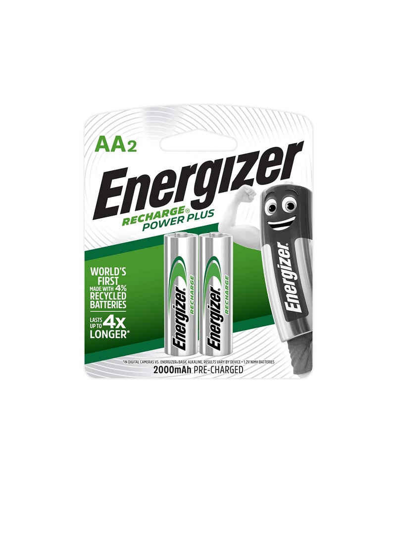 Energizer Rechargeable AA Batteries NH15 BP2 - Image 1