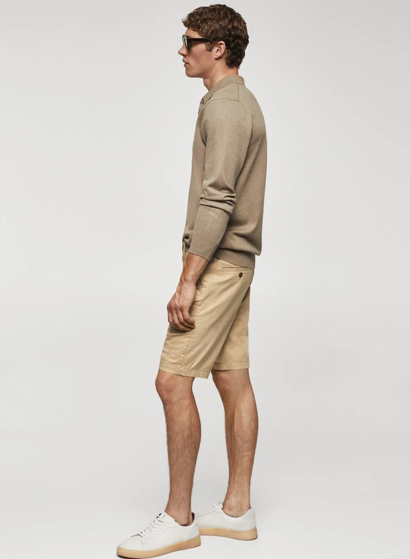 Mango Man Essential Chino Shorts