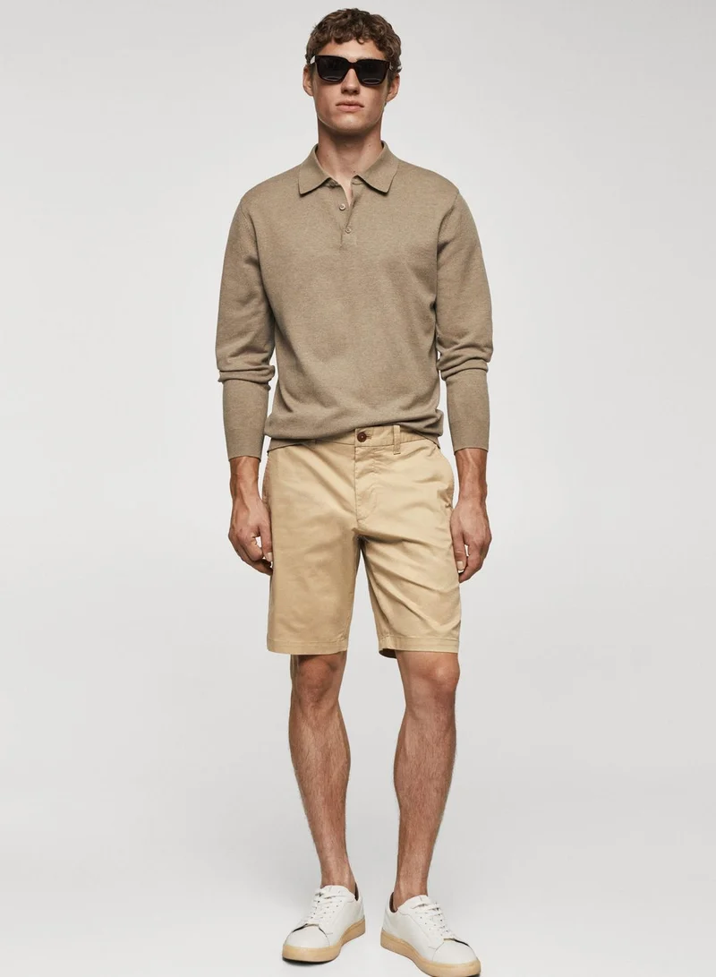 Mango Man Essential Chino Shorts