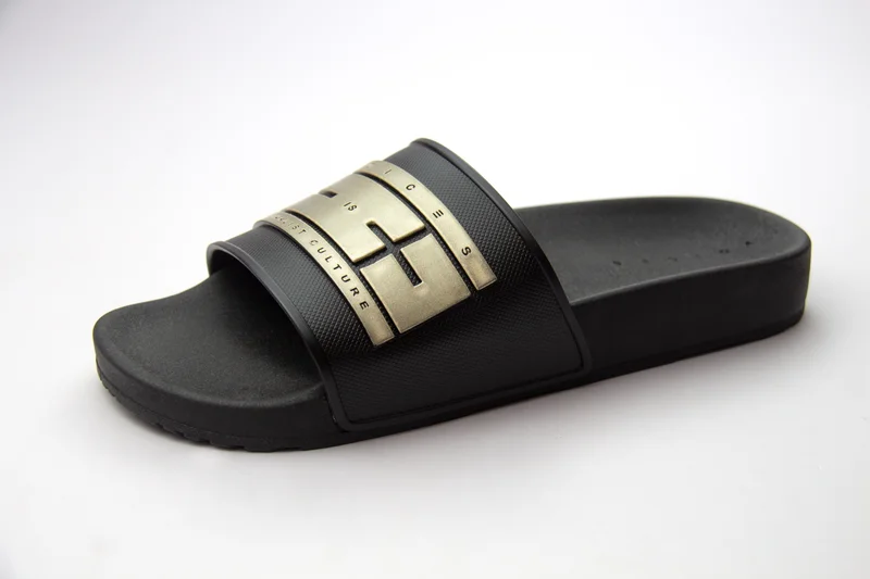 Voices Slide London Women'S Anti Slip Sole Single Strap Sandals - Black