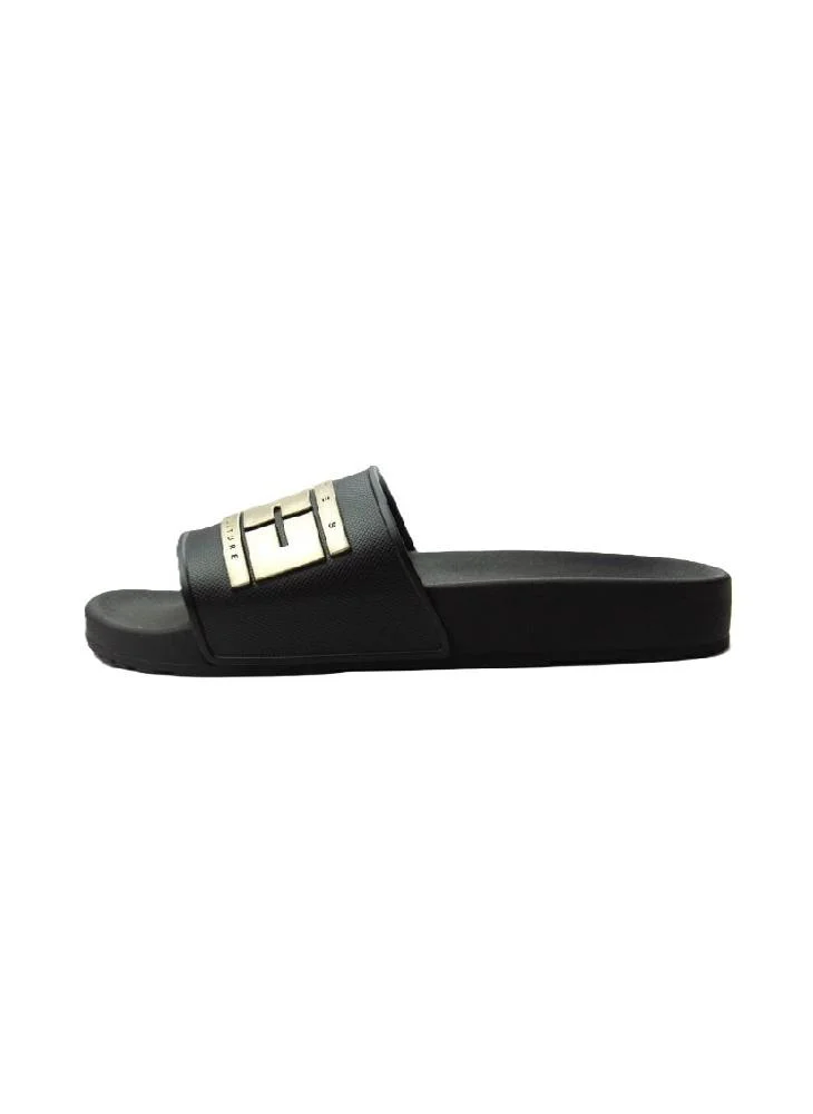 Voices Slide London Women'S Anti Slip Sole Single Strap Sandals - Black