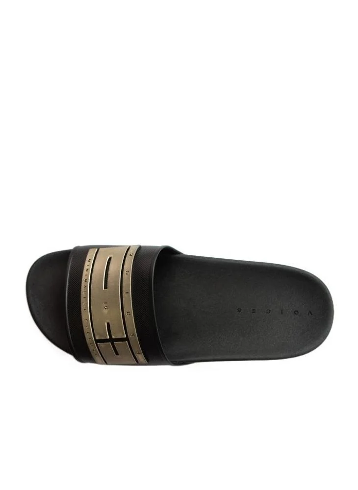 Voices Slide London Women'S Anti Slip Sole Single Strap Sandals - Black