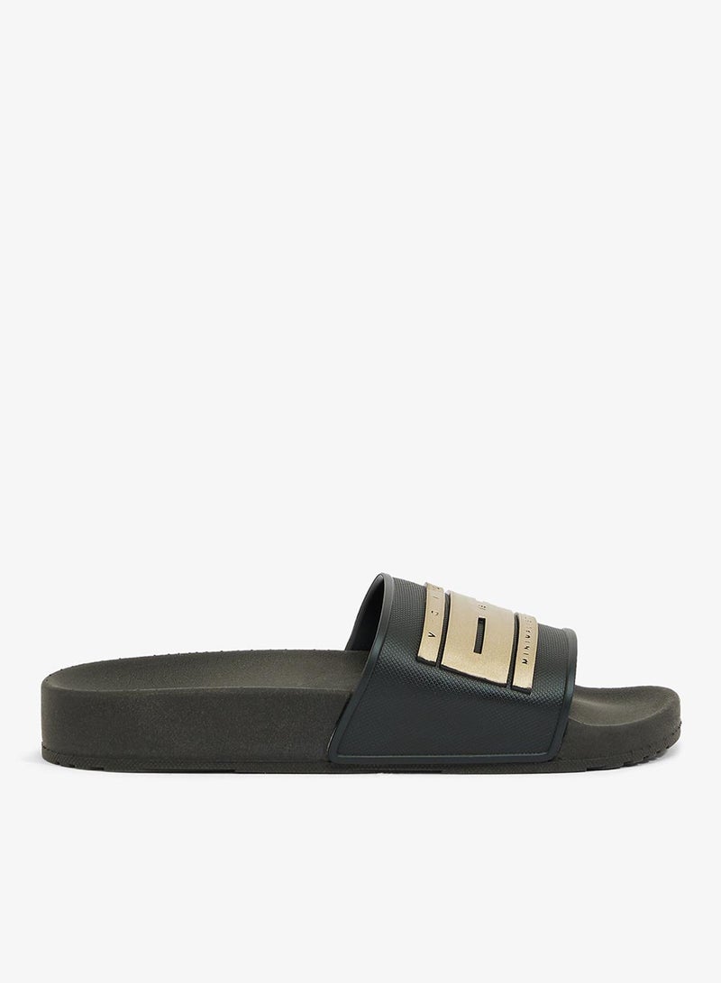 Voices Slide London Women'S Anti Slip Sole Single Strap Sandals - Black - Image 1