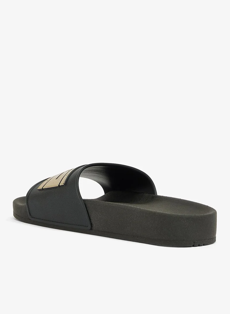 فويسيز صنادل نسائية شريحة واحدة مانعة للانزلاق من لندن - أسود