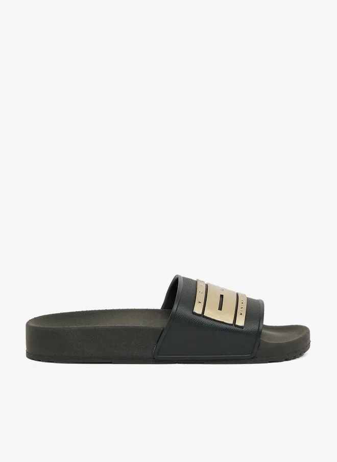 Voices Slide London Women'S Anti Slip Sole Single Strap Sandals - Black