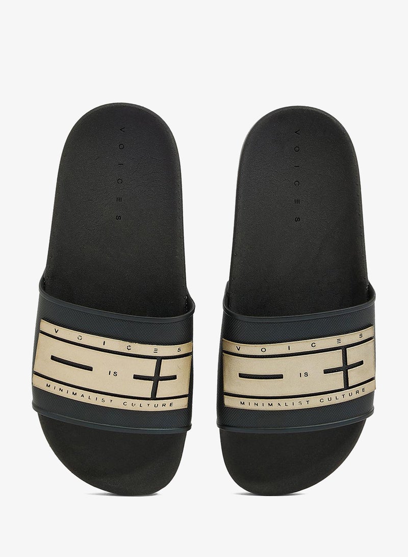 Voices Slide London Women'S Anti Slip Sole Single Strap Sandals - Black - Image 4