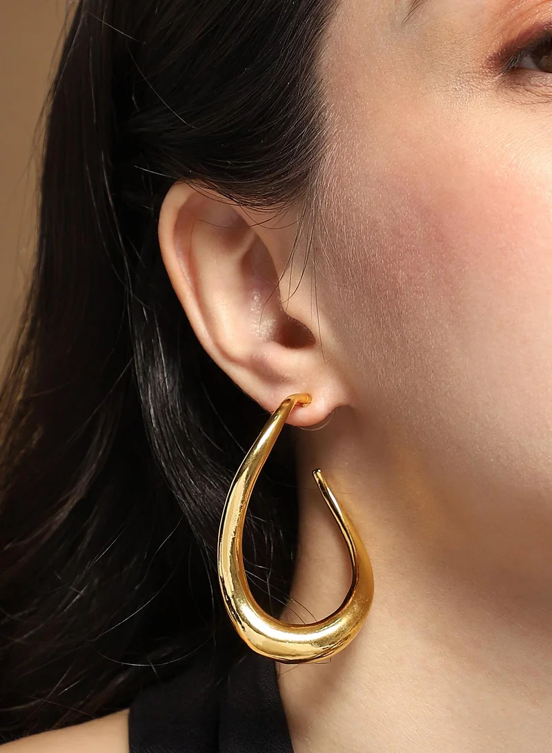 سوهي أقراط دائرية نسائية | لون كاليفورنيا | مقاس واحد | سبيكة معدنية | إغلاق بالضغط | أقراط للاستخدام اليومي والمسائي