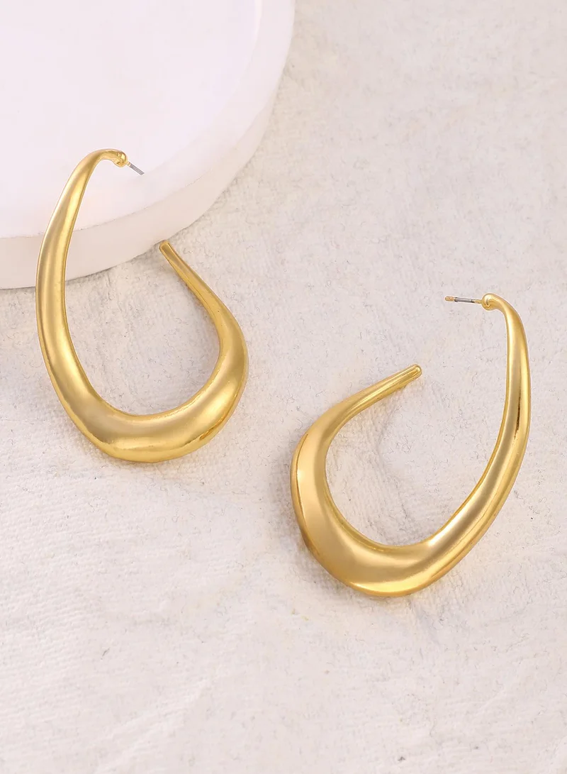 سوهي أقراط دائرية نسائية | لون كاليفورنيا | مقاس واحد | سبيكة معدنية | إغلاق بالضغط | أقراط للاستخدام اليومي والمسائي