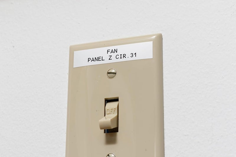 Brady Vinyl Label Tape for BMP21 Series Printers - Black on White, 9.53 mm x 6.40 m - Image 4