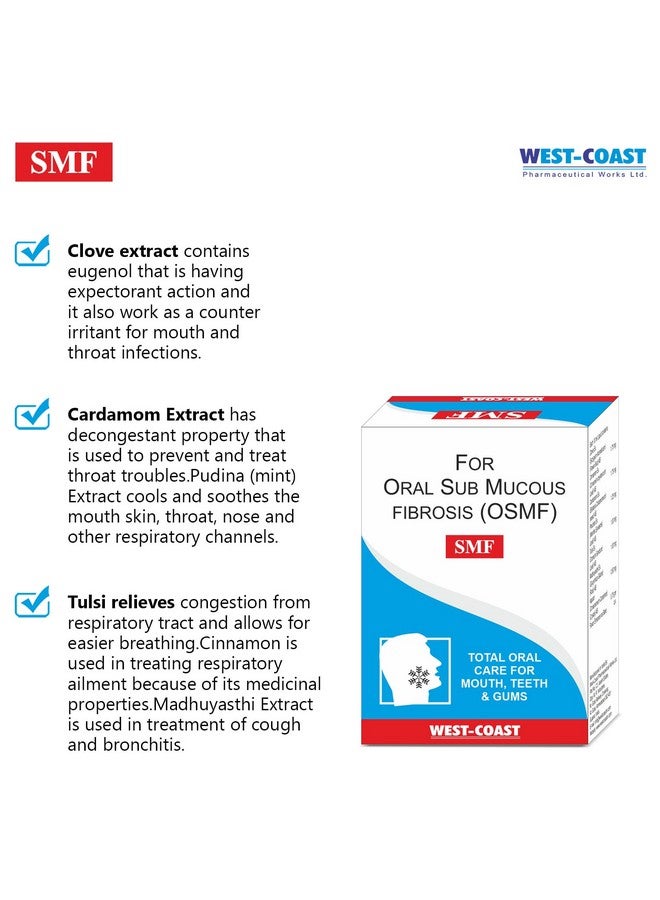 WEST COAST جل غسول فموي ويست كوست SMF لالتهاب الأنسجة تحت المخاطية للعناية الكاملة بالفم، الأسنان واللثة 12 مل - Image 2