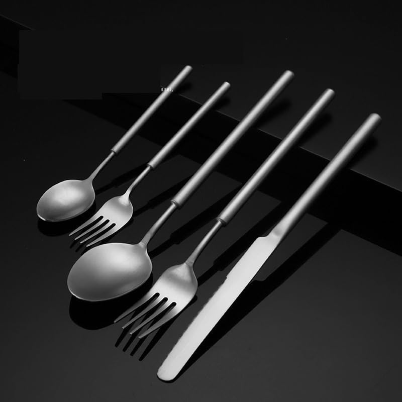 Silverware Set 5/20/30/40/50/60pcs Stainless Steel 304 Tableware Creative Knife and Fork Spoon Hotel Steak and Household Dessert(30 Pieces for 6) - Image 3