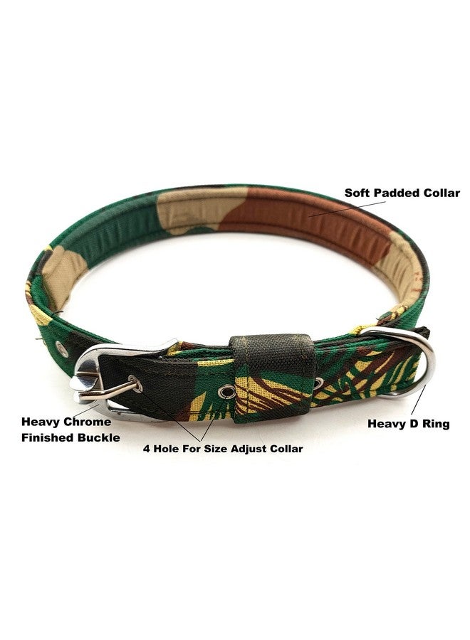 حزام رقبة مبطن بطبعة جيش الكلاب - حزام مريح وقابل للتعديل للكلاب والجراء (طول 64 سم - 78 سم) - مقاس Xx-Large - Image 2