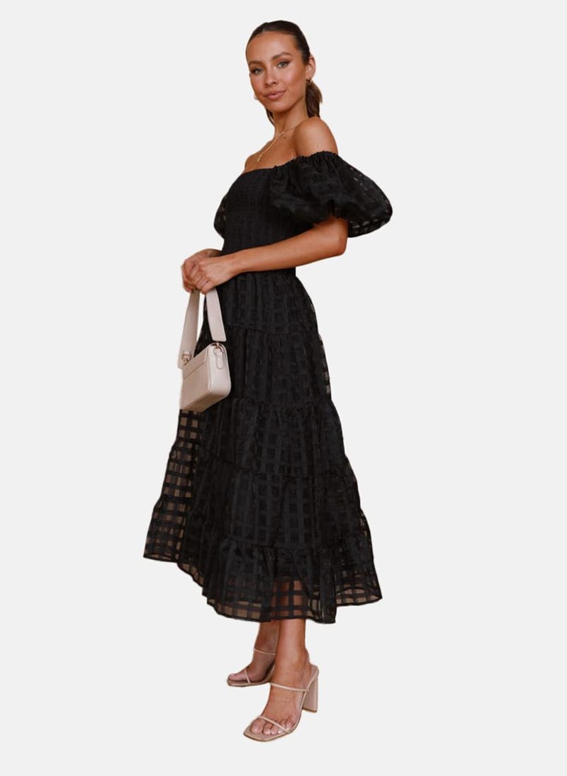 YUNIQEE Tiered Off-Shoulder Dress  - Image 4