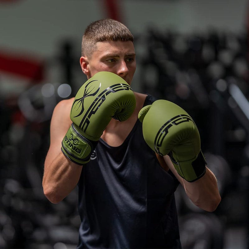 Sting Olympics Sponsor - Armaplus Boxing Gloves | for Competition & Training [Khaki, 16oz] - Image 5