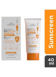 LUXE ORGANIX luxe organix 5in1 uv pro whitening serum sunscreen 40ml 