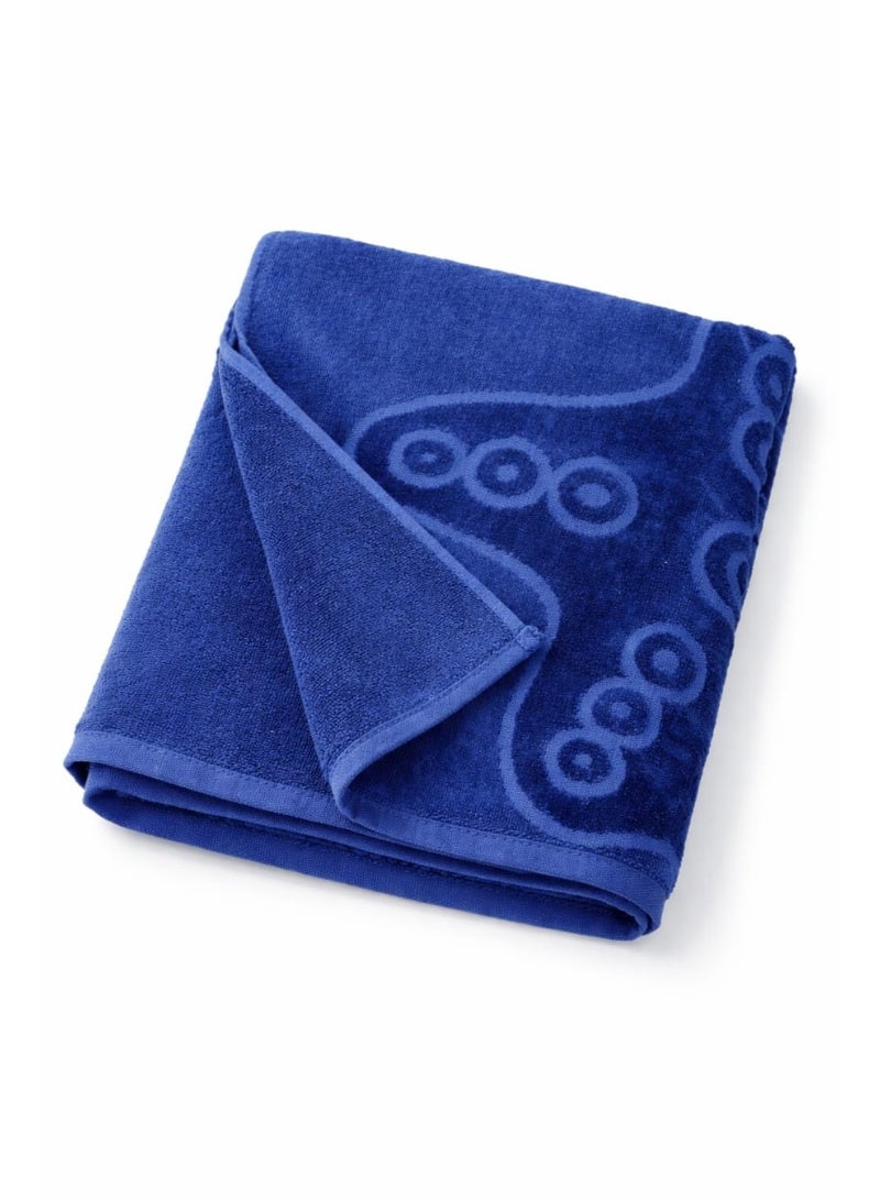 Cotton towel with a velvet lining, 90x150 cm - Image 2