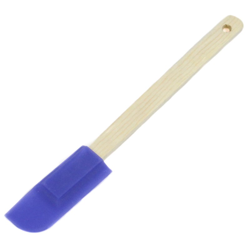 Chef Craft Select Wooden Handled Silicone Jar Spatula, 9.25 inches in length, Color May Vary - Image 4