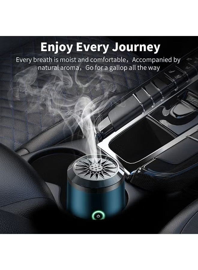 Oud Bukhoor Car USB Mini Type-C Power Rechargeable Incense Burner Decorations Blue 9.8x7.4x6.7 cm  - Image 5
