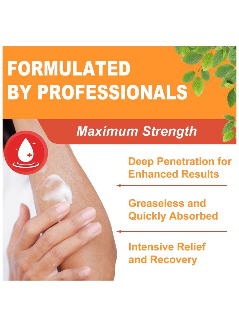 FAST 4PACK Natural Organic Bee Venom Muscle Joint Cream, Extra Strength Muscle & Joints Caring Ointment 15g*4 - Image 4