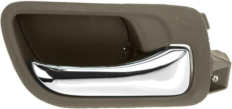 TRQ Front Right Interior Door Handle Taupe Passenger Side Compatible with 2003-2007 Honda Accord - Image 1
