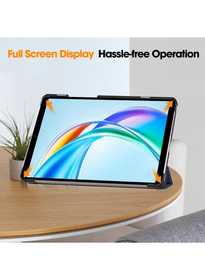 جراب متوافق مع جهاز Honor Pad X7 مقاس 8.7 بوصة، مزود بوظيفة حامل، وغطاء ذكي مع خاصية التشغيل/الإيقاف التلقائي، وغطاء واقٍ من مادة TPU المقاومة للخدش - أزرق - Image 4