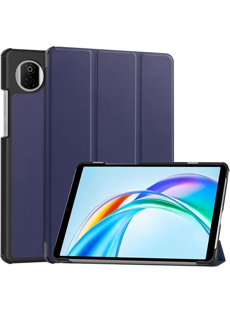 جراب متوافق مع جهاز Honor Pad X7 مقاس 8.7 بوصة، مزود بوظيفة حامل، وغطاء ذكي مع خاصية التشغيل/الإيقاف التلقائي، وغطاء واقٍ من مادة TPU المقاومة للخدش - أزرق - Image 1