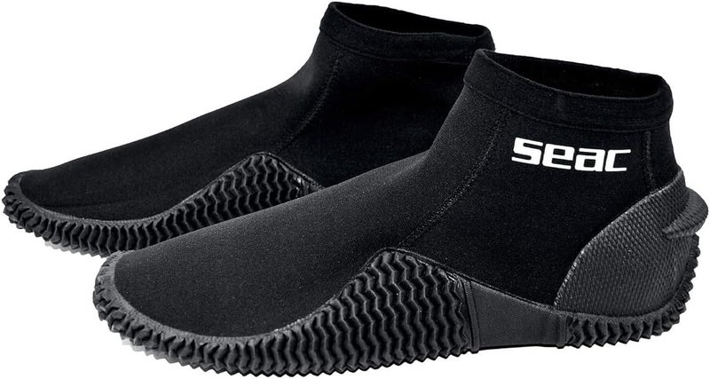 Seac Tropic, 2 mm Neoprene Diving Boots with Rigid Sole and Heel Protection - Image 1