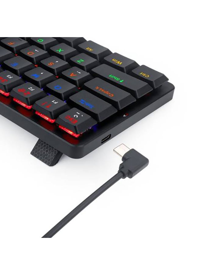 REDRAGON Elise Pro K615P-KBS Mechanical Keyboard, Blue Key Switches, Hot-Swappable, Tri-Mode Connectivity BT5/2.4GHz Dongle/USB-C Cable, English Layout, 1600mAh Battery, Black  - Image 5