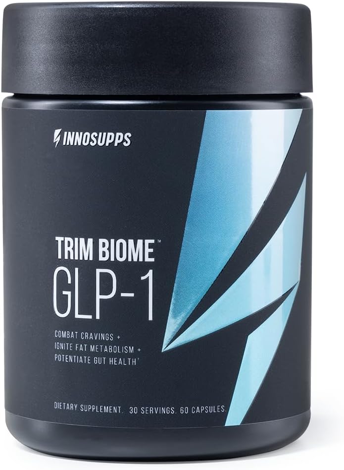 InnoSupps Trim Biome GLP1  Gut Health  Metabolic Support  Prebiotic  Probiotic  Postbiotic  Akkermansia  Berberine  60 Capsules 30 Servings - Image 1