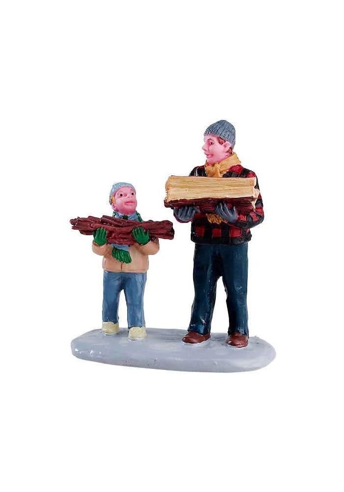 Lemax Christmas Village Firewood Figurine Set - 02807 - Image 1