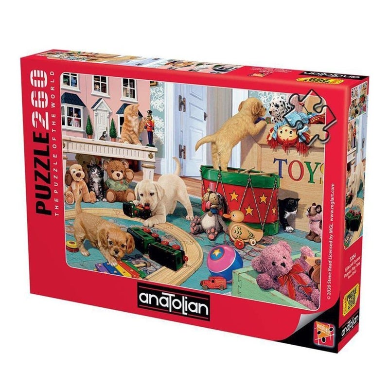Anatolian Puzzle - Puppies Play Time, 260 Piece Jigsaw Puzzle, #3334 - Image 1