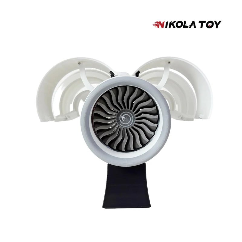 NIKOLATOY نموذج محرك توربوفان NIKOLATOY RR Trent 900 بحجم صغير، نموذج عالي التفاصيل لعشاق الطيران، مجموعة STEM متعددة الوظائف للمشاريع الإبداعية والاستكشاف (T900 بحجم صغير) (حجم صغير) - Image 4