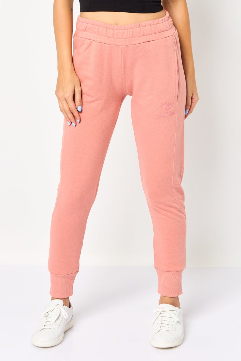 Hummel Women Sportswear Fit Training Sweatpants, Dusty Pink - Image 1