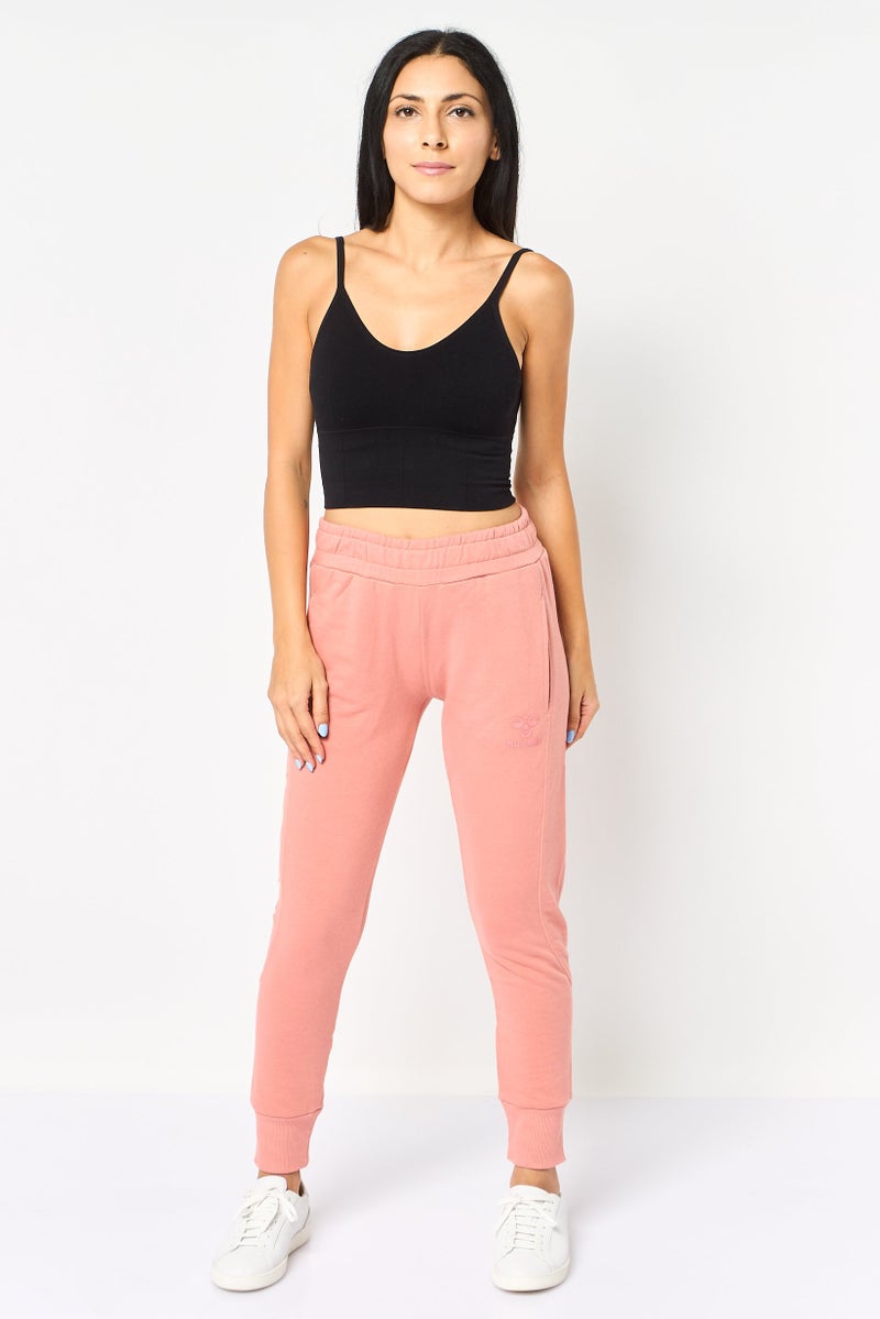 Hummel Women Sportswear Fit Training Sweatpants, Dusty Pink - Image 4