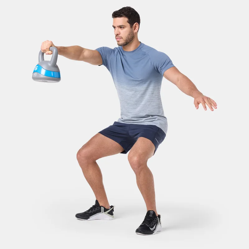 Sun And Sand Sports Blue Men's Seamless T-Shirt for Men | Best Price UAE