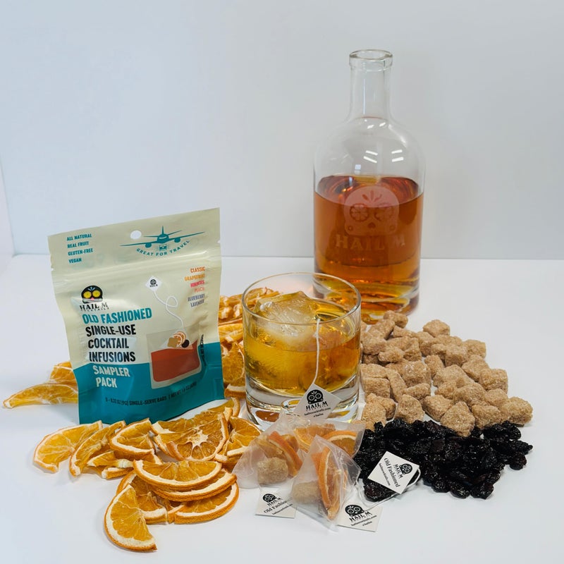 Old Fashioned Variety Pack - DIY Bourbon Infusion Bags with Real Fruit & Botanicals - No Preservatives - Whiskey Cocktail Kit - 5 Cocktail Teabag Sampler Pack - Image 5