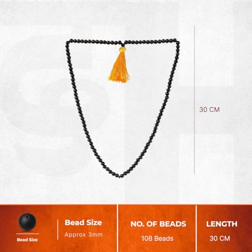 Divine Hindu Original Karungali Malai for Kids & Children (108 Beads)| Karungali Wood Mala | Spiritual, Protection, Healing & Auspicious Wear | Meditation Prayer Mala | Religious Gift - Image 2
