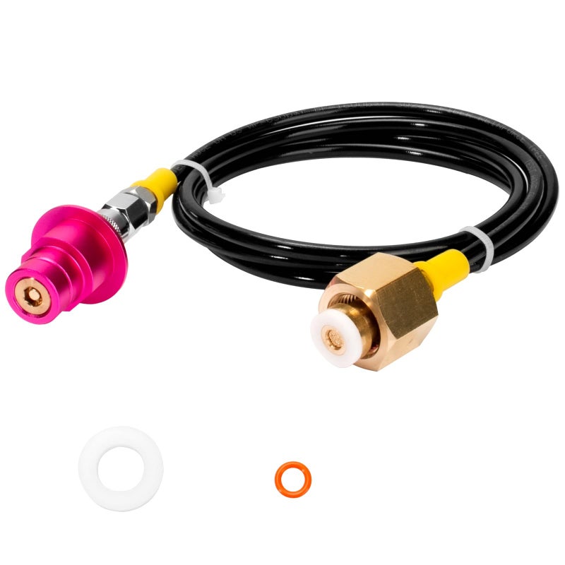 GYPNS محول إعادة تعبئة CO2 لجهاز صنع الصودا مع خرطوم موصل سريع لسلسلة Terra DUO Art Gaia باللون الوردي