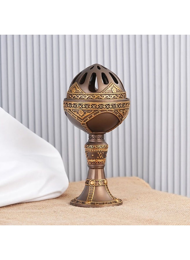 رادین موقد مبخرة بخور بغطاء مغناطيسي – موقد بخور فحم راتنج العود للمنزل، المكتب، غرفة الاستوديو، غرفة الدراسة، المسجد، اليوغا والسبا – هدية مثالية لأي مناسبة - Image 2